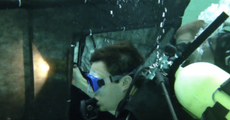 Diver underwater