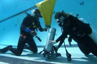 underwater diving 