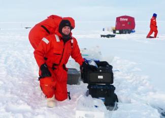 Chris Marsay during a 2015 expedition to the North Pole.