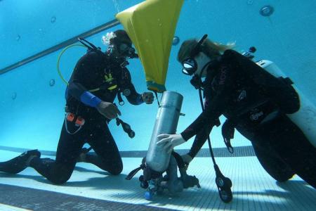 underwater diving 